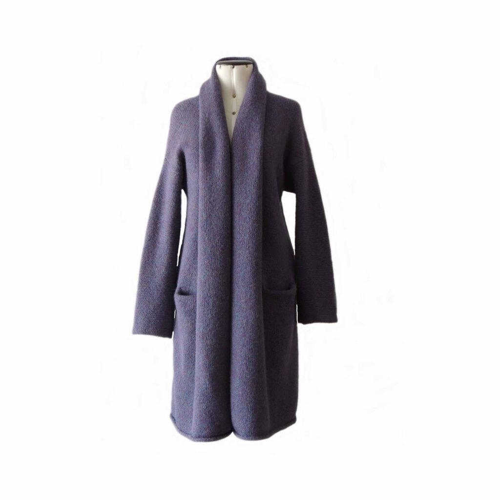 PFL knitwear cardigan - coat felted alpaca blend