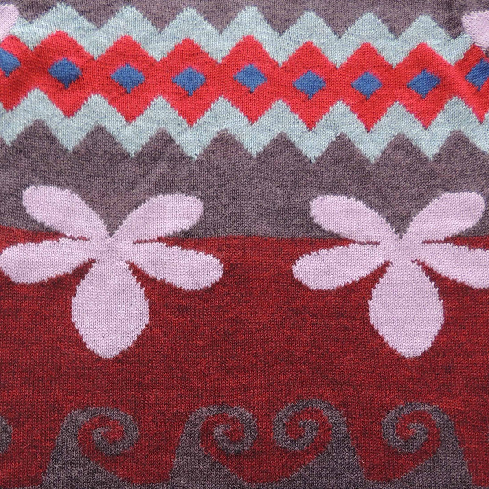 PFL knitwear cardigan alpaca intarsia knitted