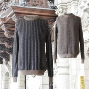 PFL knitwear producer wholesale men sweater chunky rib knitted, reversible