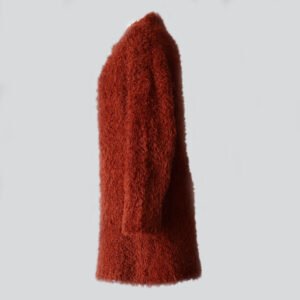 PFL knitwear Women's cardi-coat in cosy alpaca blend textured knit