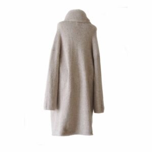 01-2167-NN pfl knitwear manufacterer wholesaleCapote coat, cardigan 60% alpaca, felted version.