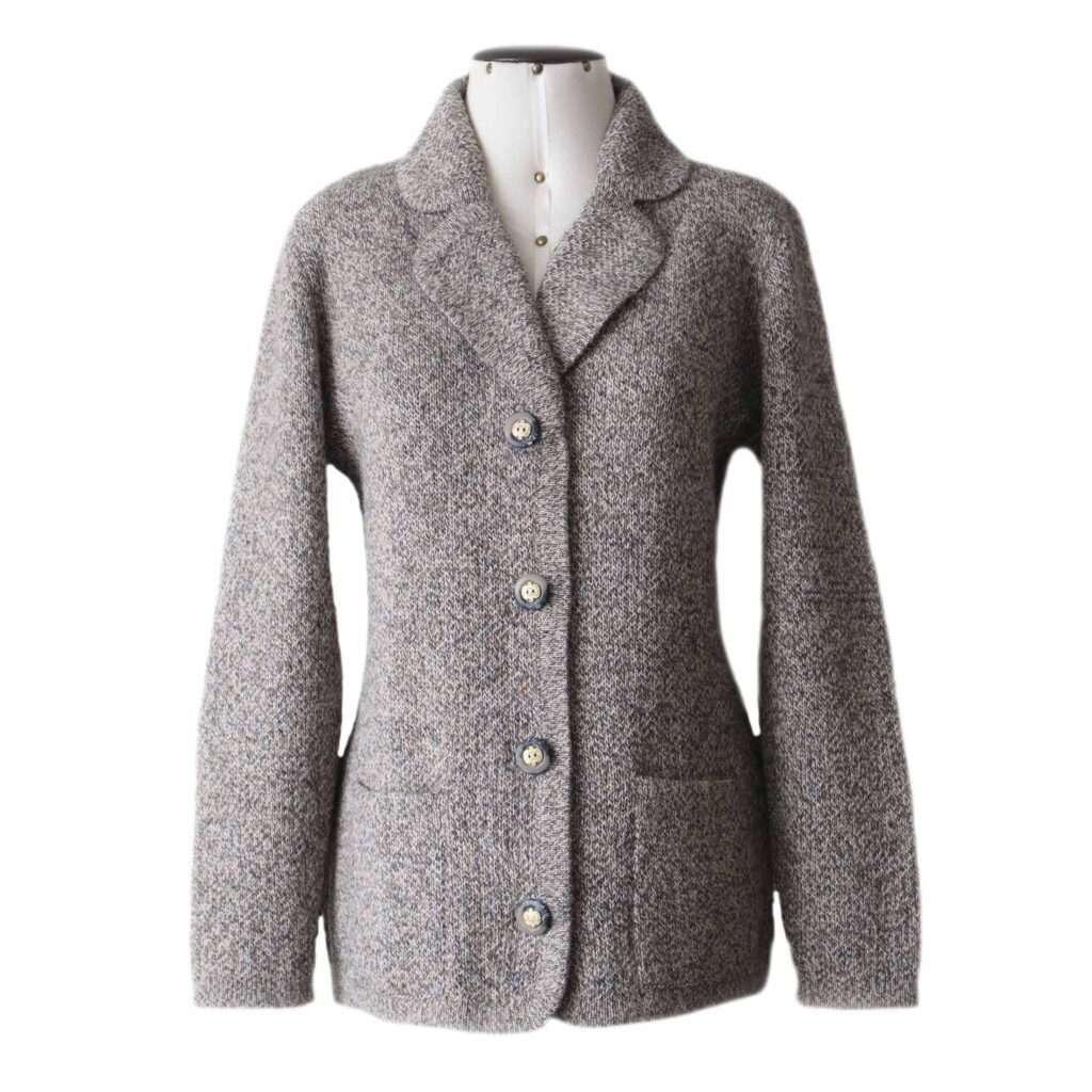 22-1007 Women's cardigan model blazer, alpaca blend