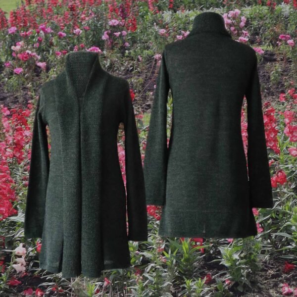 22-1024-NN pfl knitwear manufacturer wholesale Shawl collar cardigan, 100% baby alpaca / royal alpaca