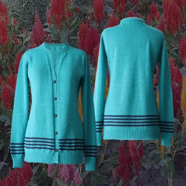 22-1026-NN pfl knitwear manufacturer wholesale cardigan 100% baby alpaca with button closure.