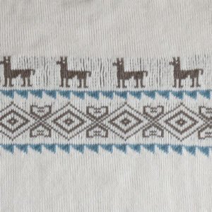 22-2003-01 PFL Knitwear producer wholesale sweater 80’s design with llama pattern
