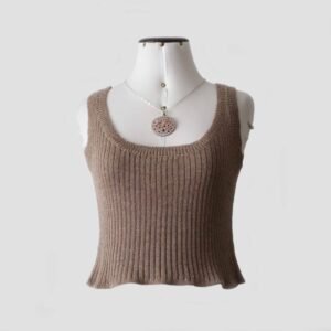 22-2013-NN PFL knitwear producer wholesalewomen's top rib knitted, soft royal alpaca.