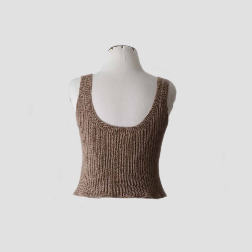 22-2013-NN PFL knitwear producer wholesalewomen's top rib knitted, soft royal alpaca.