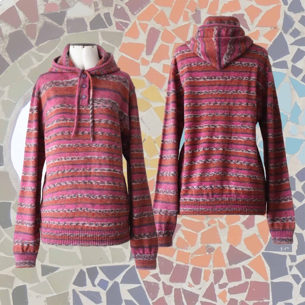 PFL 22-2501-NN Hooded sweater unisex, alpaca blend, lounge / streetwear
