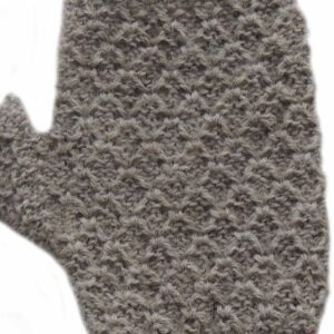22-4007-NN pfl knitwear manufacturer wholesale Wrist warmers hand knitted, with honeycomb pattern, baby alpaca.