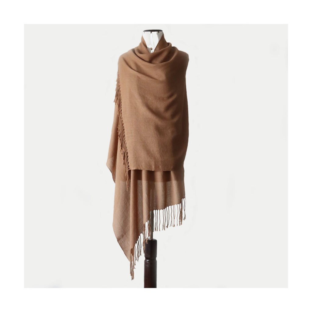 22-4106-NN pfl knitwear manufacturer wholesale   stole, shawl, hand woven royal alpaca.