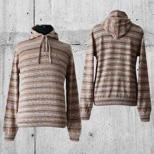 22-2501-NN manufacturer Hooded sweater unisex, alpaca blend, lounge / streetwear