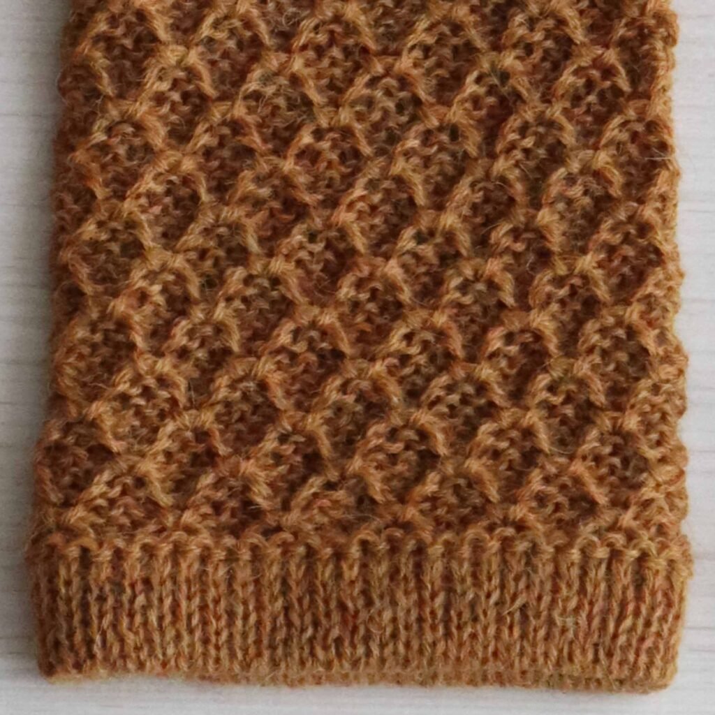 22-4008-NN PFL-Knitwear wholesale manufacturer  Fingerless gloves / wrist warmers with honeycomb pattern.