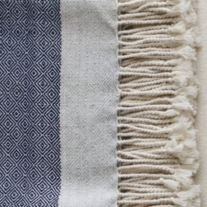 22-9104-01 pfl knitwear wholesale manufacturerBlanket / throw baby alpaca hand woven soft natural throw.